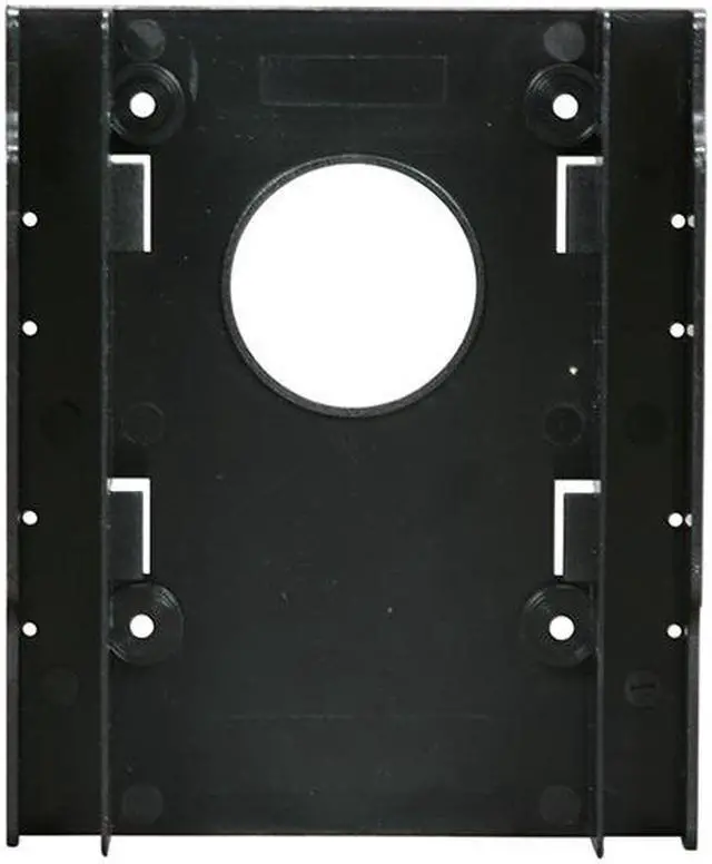 Alt view image 4 of 6 - 2 bay 2.5-Inch HDD/SSD to 3.5" Floppy Drive Bay Internal Hard Drive Adapter Plastic Mounting Bracket Converter Kit