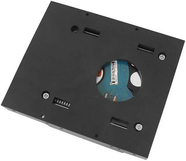 Alt view image 6 of 6 - 2 bay 2.5-Inch HDD/SSD to 3.5" Floppy Drive Bay Internal Hard Drive Adapter Plastic Mounting Bracket Converter Kit