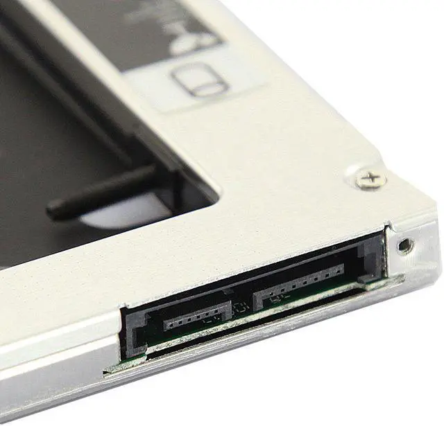 Alt view image 5 of 7 - 2.5 inches SATA 2nd HDD/SSD HARD DRIVE SATA to SATA caddy Tray for 9.5mm Laptop Universal CD/DVD-ROM Optical Bay Slot