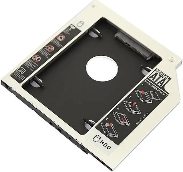 Main image of 2.5 inches SATA 2nd HDD/SSD HARD DRIVE SATA to SATA caddy Tray for 9.5mm Laptop Universal CD/DVD-ROM Optical Bay Slot