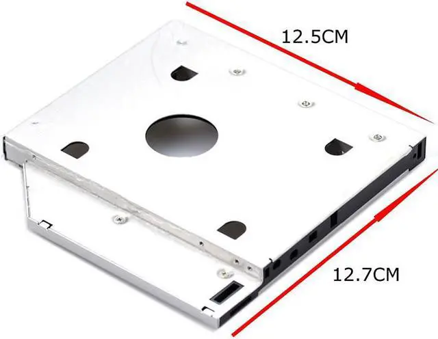 Alt view image 2 of 5 - 2.5 inches SATA 2nd HDD/SSD HARD DRIVE SATA to SATA caddy Tray for 12.7mm Laptop Universal CD/DVD-ROM Optical Bay Slot