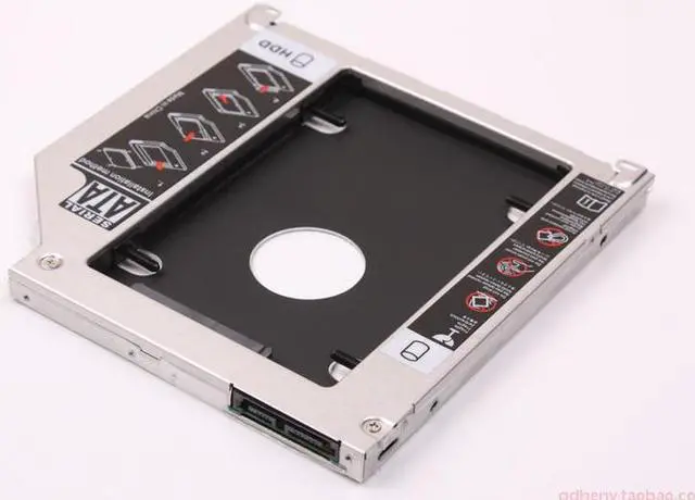 Alt view image 3 of 7 - 2.5 inches SATA 2nd HDD/SSD HARD DRIVE SATA to SATA caddy Tray for Apple MacBook / MacBook Pro 13 15 17 CD/DVD-ROM Optical Bay