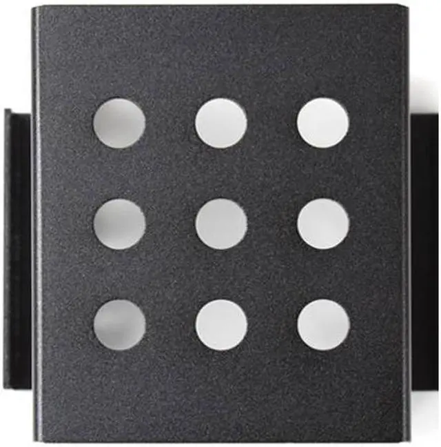 Alt view image 2 of 5 - Aluminum 4 Bay 2.5 " SATA HDD SSD to 3.5" Bracket Adapter, 2.5 inch to Floppy Hard Drive Disk Mounting Converter Kit - Black