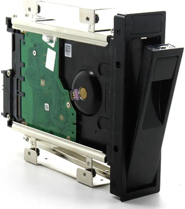 Alt view image 6 of 7 - Tool Free 5.25-Inch CD-ROM Space HDD Frame/Mobile Rack Converter Enclosure for PC Case,fit 3.5" SATA Hard Drive Disk installation