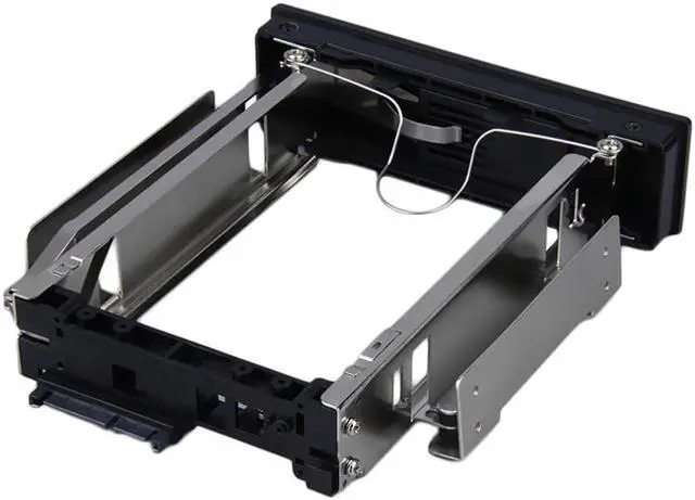 Alt view image 3 of 7 - Tool Free 5.25-Inch CD-ROM Space HDD Frame/Mobile Rack Converter Enclosure for PC Case,fit 3.5" SATA Hard Drive Disk installation