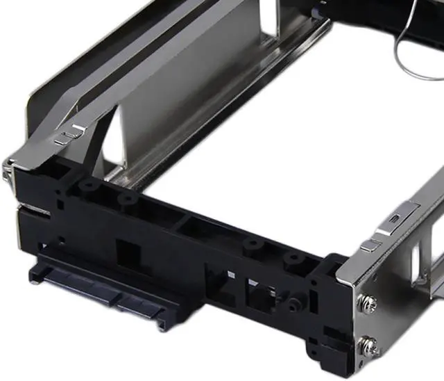 Alt view image 4 of 7 - Tool Free 5.25-Inch CD-ROM Space HDD Frame/Mobile Rack Converter Enclosure for PC Case,fit 3.5" SATA Hard Drive Disk installation
