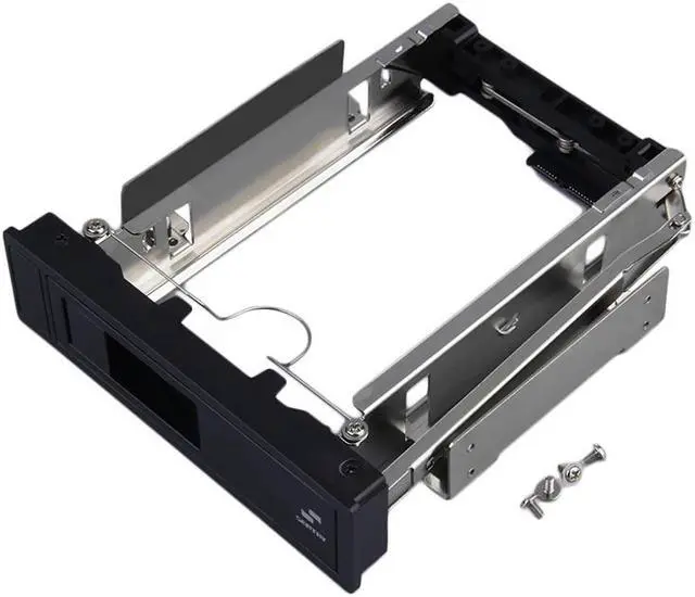 Alt view image 2 of 7 - Tool Free 5.25-Inch CD-ROM Space HDD Frame/Mobile Rack Converter Enclosure for PC Case,fit 3.5" SATA Hard Drive Disk installation