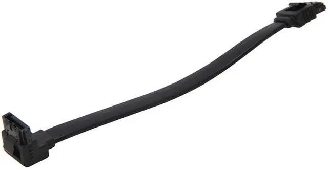 Alt view image 2 of 2 - EN-Labs SATA 3 Cable,SATA3 SATA III 6Gb/s w/ latch Locking (90 Degree to 180 Degree) for Hard Drive Disk HDD / SSD - 6 inches - Black