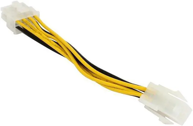 Alt view image 2 of 4 - EN-Labs CPU P4 4 Pin to EPS 8 Pin Power Adpater, PSU CPU 4Pin to Motherboard 8-Pin Converter Cable, ATX P4 to EPS 8pin Power Cord - 6 inches