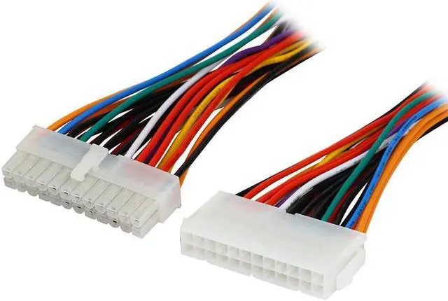 Alt view image 3 of 5 - EN-Labs 24 Pin Motherboard Power Extension Cable, Internal PC PSU ATX EPS 24Pin Male to 24-Pin Female Extension Power Cord - 8 Inches