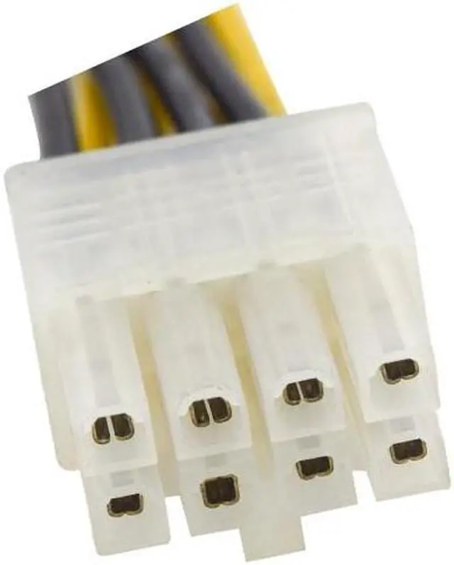 Alt view image 4 of 4 - EN-Labs CPU P4 4 Pin to EPS 8 Pin Power Adpater, PSU CPU 4Pin to Motherboard 8-Pin Converter Cable, ATX P4 to EPS 8pin Power Cord - 6 inches