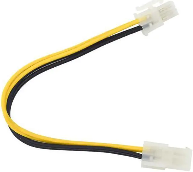 Alt view image 3 of 5 - 4Pin CPU Power Extension Cable - PSU CPU to Motherboard ATX 12V P4 4-Pin Male to Female Power Extender Cord - 8 Inches
