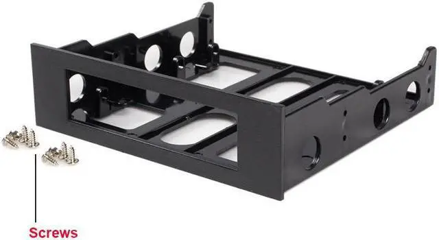 Alt view image 2 of 5 - 3.5 to 5.25 Floppy to Optical Drive Bay Mounting Bracket Converter for Front Panel,Internal Hub,Card Reader,Fan Speed controller
