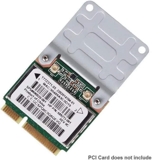 Alt view image 6 of 6 - Mini PCI-E Half to Full Size Extension Card Wireless WIFI PCI Express Adapter Mounting Bracket With Screws