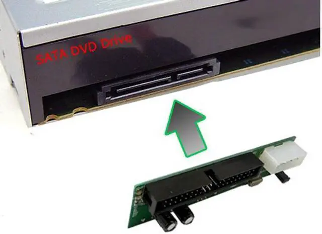 Alt view image 7 of 7 - 3.5" SATA HDD to IDE/PATA Adapter Card ,SATA 22-Pin Hard Disk / DVD Burner to IDE 40Pin Interface Motherboard Converter w/ Molex 4-Pin Power Header