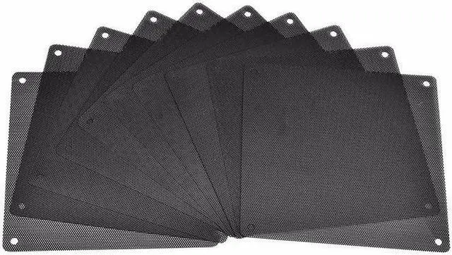 Alt view image 6 of 6 - 5pcs/lot 12CM Computer Mesh Black PVC PC Case Fan Cooler Dust Filter Dustproof Case Cover,120x120mm
