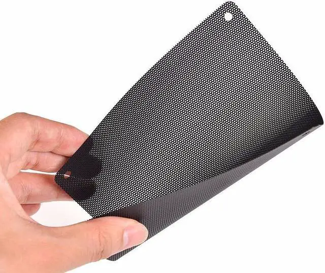 Alt view image 2 of 6 - 5pcs/lot 12CM Computer Mesh Black PVC PC Case Fan Cooler Dust Filter Dustproof Case Cover,120x120mm