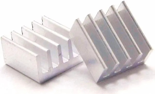 Alt view image 2 of 2 - 10pcs/lot Aluminum Heatsink 8.8x8.8x5mm with 3M 8810 Thermally Conductive Adhesive Tapes Electronic Chip Cooling Radiator Cooler