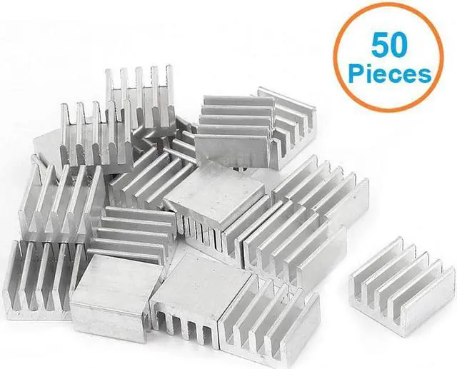Main image of 50pcs/lot Aluminum Heatsink 8.8x8.8x5mm Electronic Chip Cooling Radiator Cooler for CPU,RAM,GPU,A4988 Chipset Heat Sink