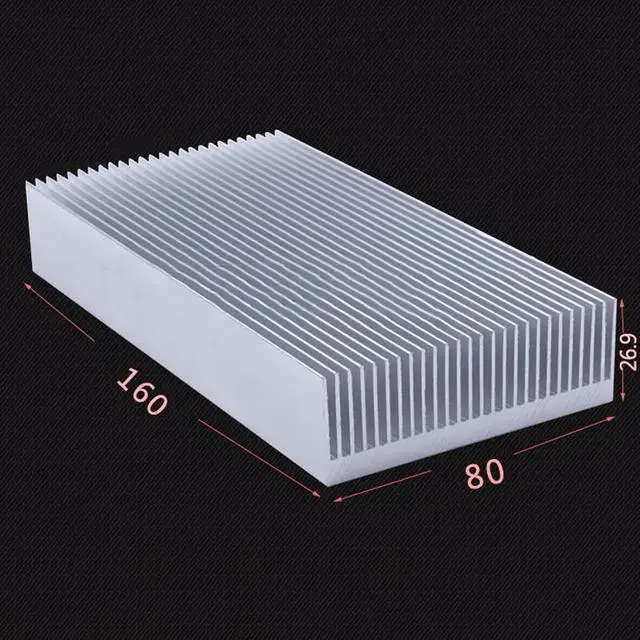 Alt view image 3 of 3 - High Power 160x80x26.9mm Aluminum Extruded Heat Sink Radiator Heatsink for IC LED Electronic Chipset heat dissipation