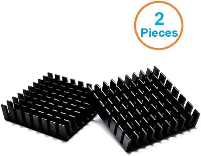 Main image of 2pcs/lot Anodized Black Aluminum Heatsink 35x35x10mm Chipset Radiator Cooler for Southbridge Northbridge IC,3W LED Cooling