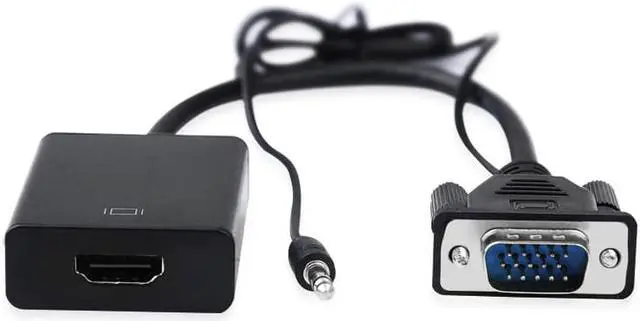 Alt view image 2 of 5 - VGA to HDMI Output, HD 1080p TV AV HDTV Video Cable Converter Adapter with Audio for HDTVs, monitors,display