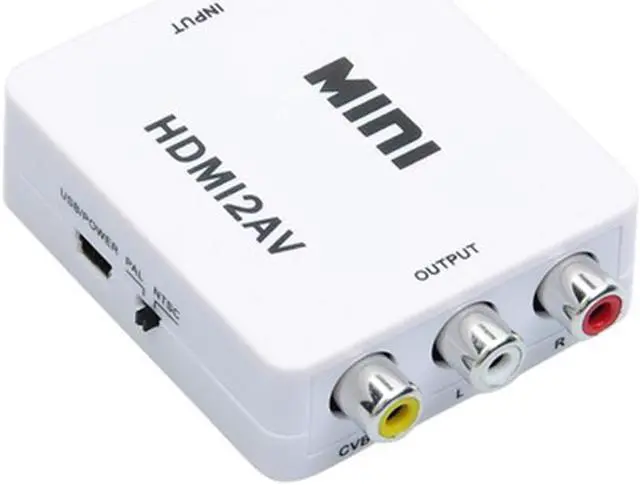 Main image of 1080P HDMI-compatible to AV HDMI-compatible to 3RCA Composite CVBS Video Audio Converter Adapter  3 RCA Support PAL/NTSC for PC Laptop Xbox Blue-Ray PS4 PS3 HD TV STB VHS VCR Comb Camera DVD Color Box
