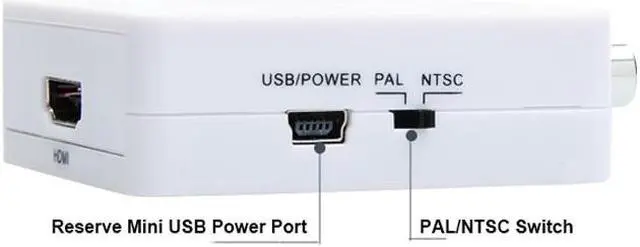Alt view image 4 of 6 - 1080P HDMI-compatible to AV HDMI-compatible to 3RCA Composite CVBS Video Audio Converter Adapter  3 RCA Support PAL/NTSC for PC Laptop Xbox Blue-Ray PS4 PS3 HD TV STB VHS VCR Comb Camera DVD Color Box