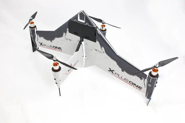 Alt view image 5 of 6 - Xcraft Carbon Skinned X PlusOne Platinum Quadcopter with FPV AT2-XP1-003-CB - Grey