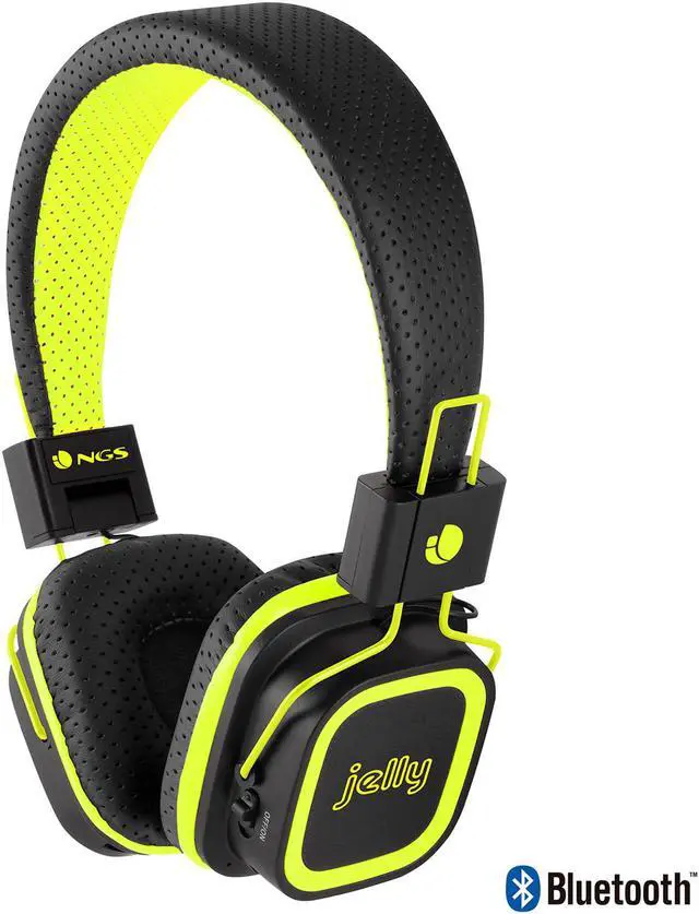 Alt view image 3 of 5 - NGS Artica Jelly Bluetooth Stereo Headphones with Micro SD Card Slot - Yellow