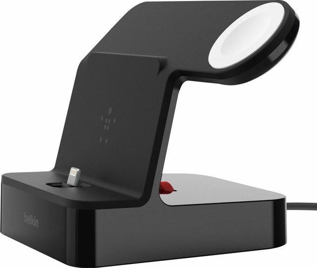 Alt view image 4 of 20 - Belkin PowerHouse Charge Dock for Apple Watch + iPhone X Models, Black