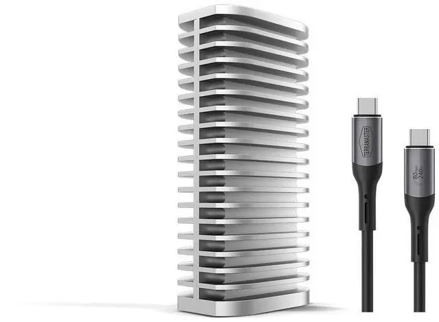 Main image of TERRAMASTER D1 SSD Pro 80Gbps M.2 NVMe SSD Enclosure, up to 7061MB/s, All-Aluminum Case with Efficient Cooling, Zero Noise, Compatible with USB 4/3.2/3.1/3.0, Thunderbolt 5/4/3 (Diskless)