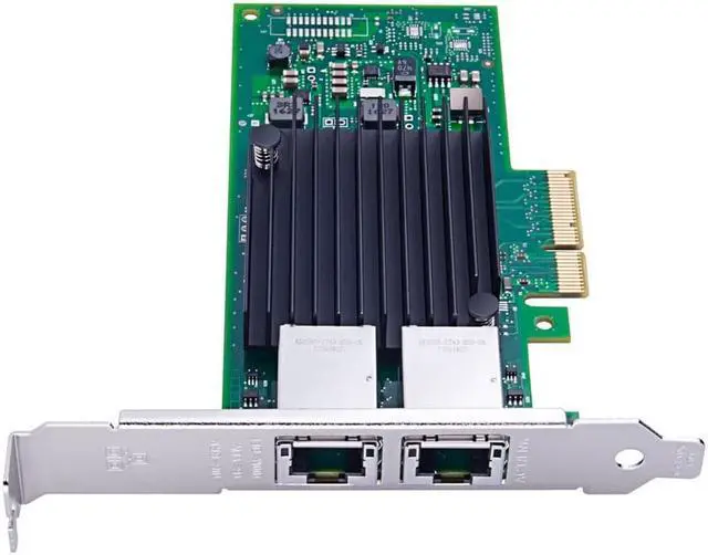 Alt view image 3 of 4 - For Intel X550-T2, 10GbE Converged Network Adapter(NIC), X550 Chipset, PCI-E X4, Dual RJ45 Copper Port CNA