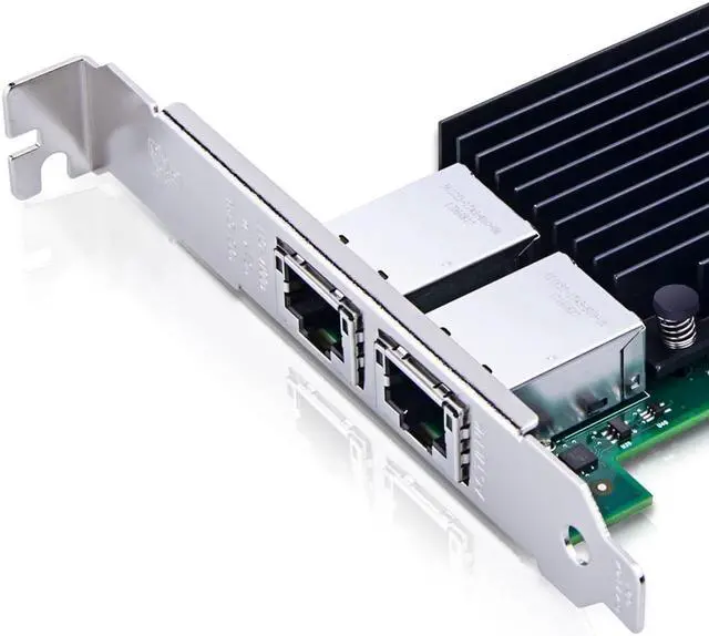 Alt view image 2 of 4 - For Intel X550-T2, 10GbE Converged Network Adapter(NIC), X550 Chipset, PCI-E X4, Dual RJ45 Copper Port CNA
