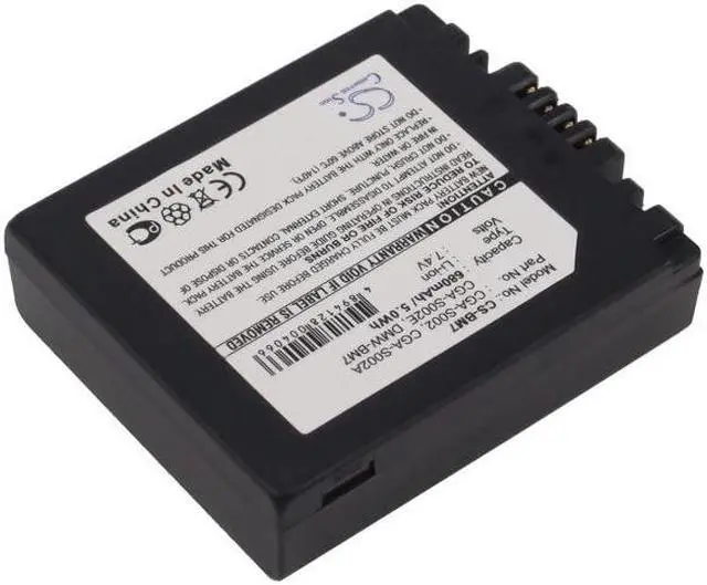 Alt view image 2 of 9 - Battery for Panasonic CGA-S002, CGA-S002A, CGA-S002A/ 1B, CGA-S002E, CGA-S002E/ 1B, CGR-S002, CGR-S002E, DMW-BM7