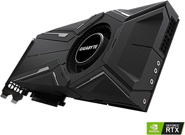 Alt view image 10 of 17 - GIGABYTE NVIDIA GeForce RTX 2080 TI TURBO OC 11GB (Rev. 2.0) GDDR6 HDMI/3DisplayPort/USB Type-C PCI-Express Video Card