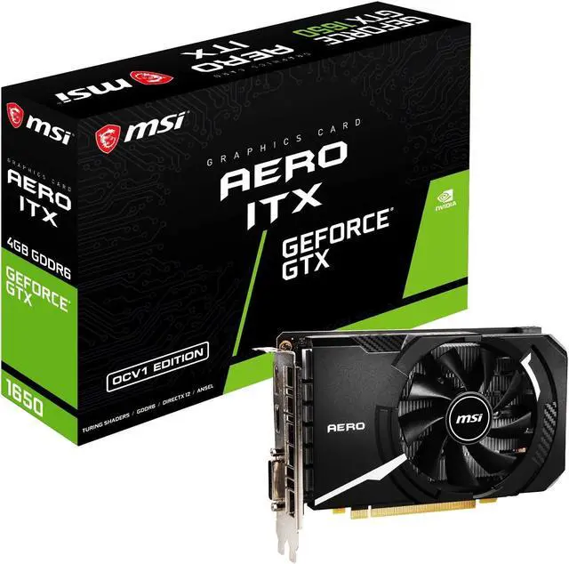 Alt view image 11 of 20 - MSI VCX GTX 1650 D6 AERO ITX OCV1 GTX 1650 D6 AERO ITX OCV1 4G GDR6 128B HDMI