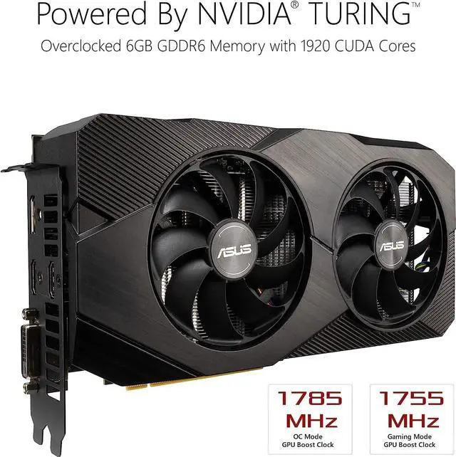 Main image of ASUS GeForce RTX 2060 OC EVO 6GB GDDR6 DUAL-RTX2060-O6G-EVO Video Graphic Card GPU