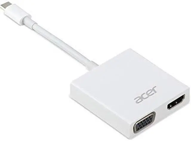 Alt view image 4 of 5 - Acer USB Type-C 2-in-1 Adapter NPCAB1A021