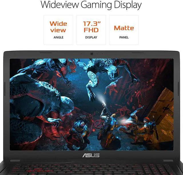 Alt view image 9 of 12 - ASUS Gaming (FX) - 17.3" GeForce GTX 1050 Ti - Intel Core i7-7700HQ  - 8 GB DDR4 Memory - - Windows 10 Home 64-Bit - Gaming Laptop - (FX73VE-WH71 )