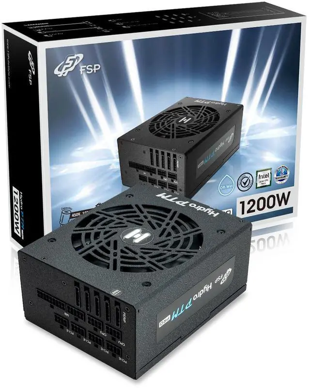 Main image of FSP Hydro PTM Pro 1200W 80 Plus Platinum Full Modular ATX 12V v2.5 Active PFC Power Supply 10 Year Warranty (HPT2-1200M)