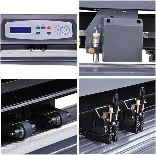 Alt view image 5 of 7 - 28" Vinyl Cutter Machine 720mm Sign Cutting Plotter Signmaster Software 3 Blades