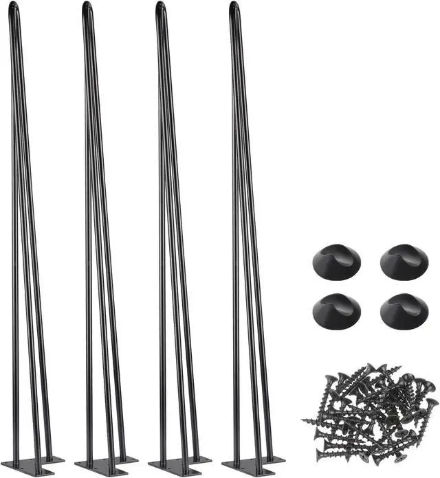 Main image of Yescom 34" Hairpin Legs Steel Rod Heavy Duty Furniture Leg Table Coffee Table Home
