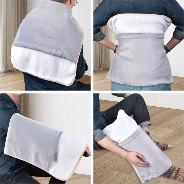 Alt view image 3 of 7 - Byootique 22" x 20" Electric Heated Foot Warmer Pad 3 Heat Settings Back Cramps Relief Home