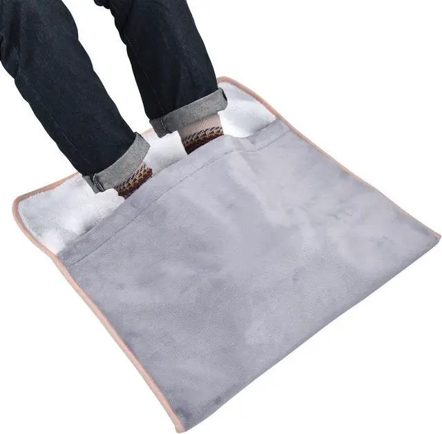 Alt view image 2 of 7 - Byootique 22" x 20" Electric Heated Foot Warmer Pad 3 Heat Settings Back Cramps Relief Home