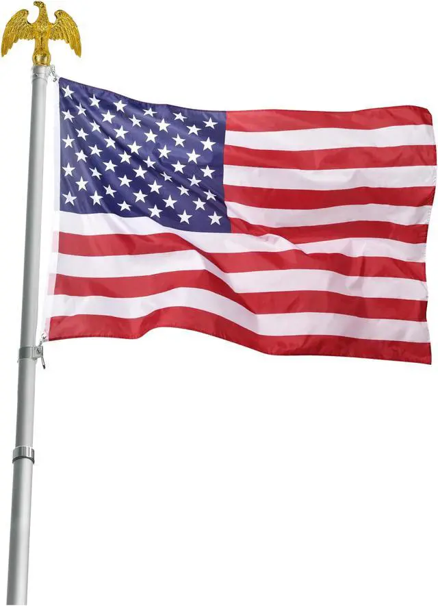 Alt view image 6 of 6 - Yescom 4x6 Ft US Flag Fade Resistance Bright Polyester Decoration Outdoor Club 2 Pack