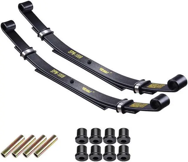 Main image of Yescom Set of 2 Rear Leaf Springs for Club Car DS Golf Cart Heavy Duty Dual Action with Bushings