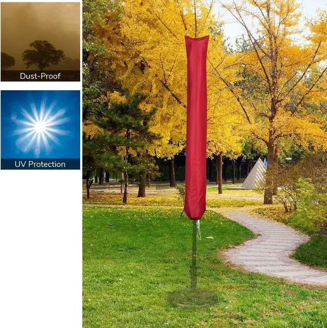 Alt view image 5 of 7 - Yescom Outdoor Patio Umbrella Protective Cover Bag Polyester UV Resistance 9 to 13 Ft
