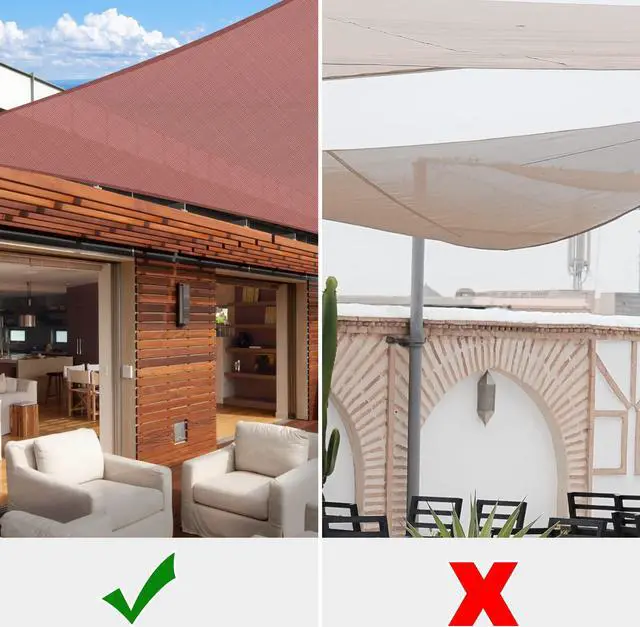 Alt view image 7 of 7 - Yescom 19x13 Ft 97% UV Block Rectangle HDPE Sun Shade Sail Canopy Lawn Outdoor Poolside