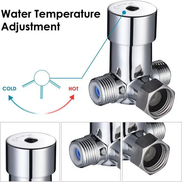 Alt view image 6 of 7 - Aquaterior 5" Touchless Bathroom Faucet with Rectangle Vessel Sink Auto Sensor